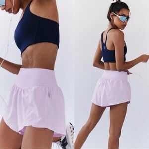 Free People Movement Carpe Diem Shorts in Powder Pink Rose Large NWT